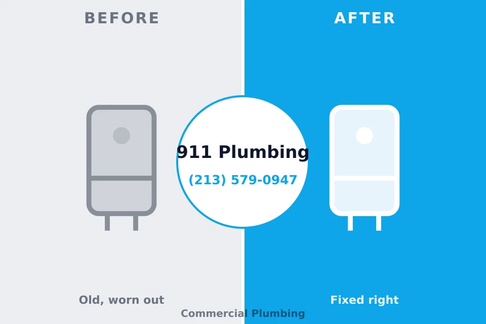 Before and after: plumbing repair Lake Village, AR